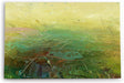 Paul Sinus Wandbild 120x80cm Abstrakte Farben Grün Spachtel Modern Struktur