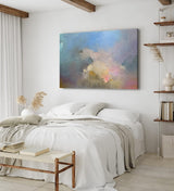 Paul Sinus Wandbild 120x80cm Abstrakte Farben Kunstvoll Struktur Modern Spachtel