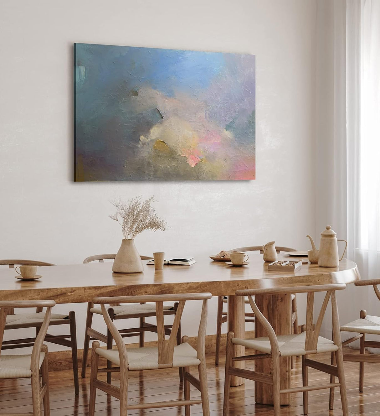 Paul Sinus Wandbild 120x80cm Abstrakte Farben Kunstvoll Struktur Modern Spachtel