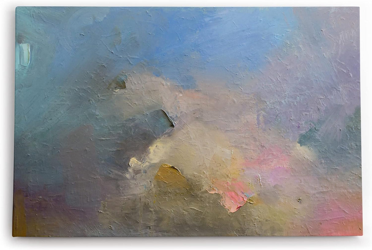 Paul Sinus Wandbild 120x80cm Abstrakte Farben Kunstvoll Struktur Modern Spachtel