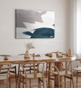 Paul Sinus Wandbild 120x80cm Abstrakte Farben Spachtelstruktur Modern Minimal