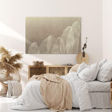 Wandbild 120x80cm Abstrakte Kunst Blüten Blütenblätter Braun Modern