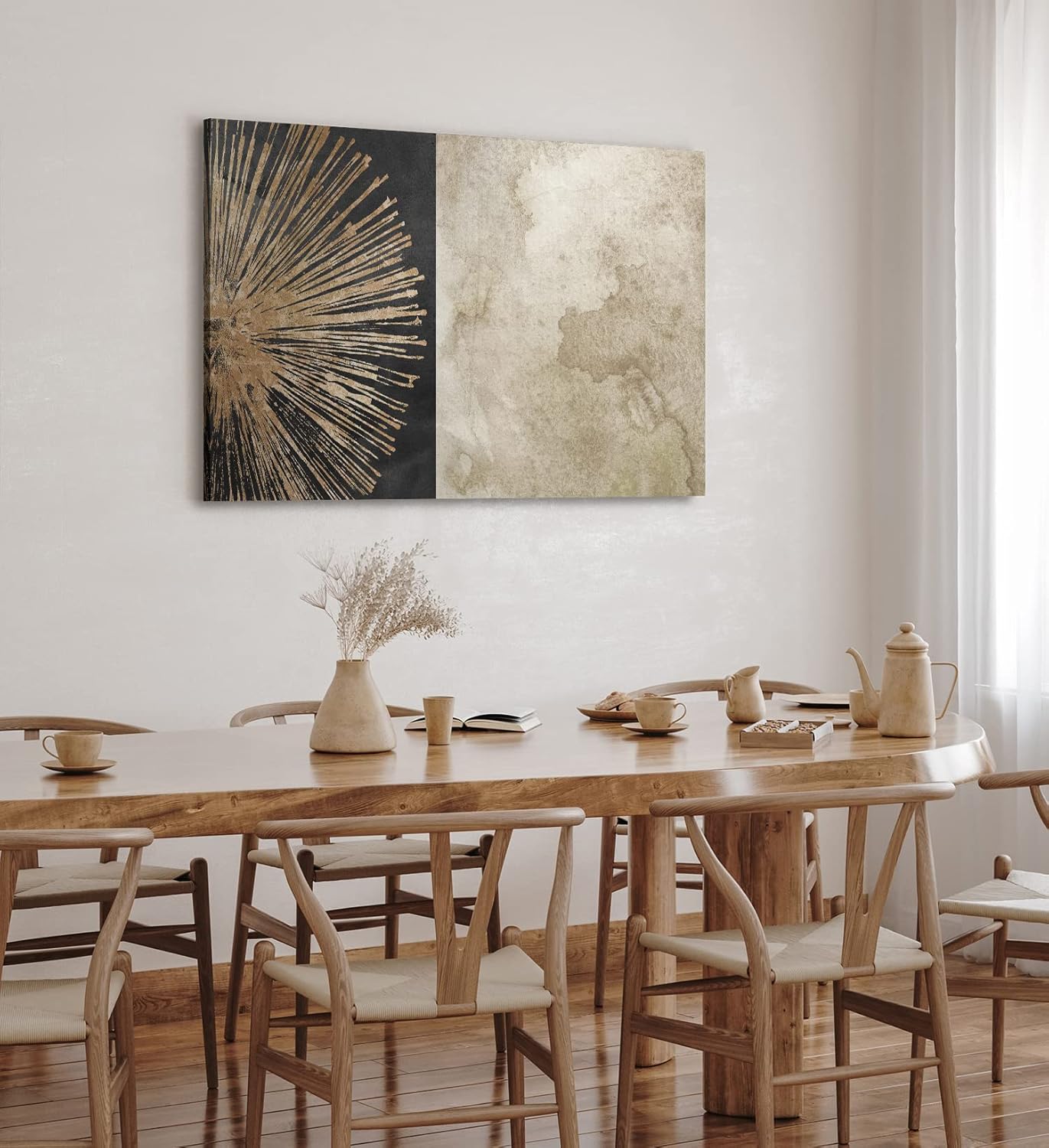 Wandbild 120x80cm Abstrakte Kunst Braun Struktur Modern Dekorativ