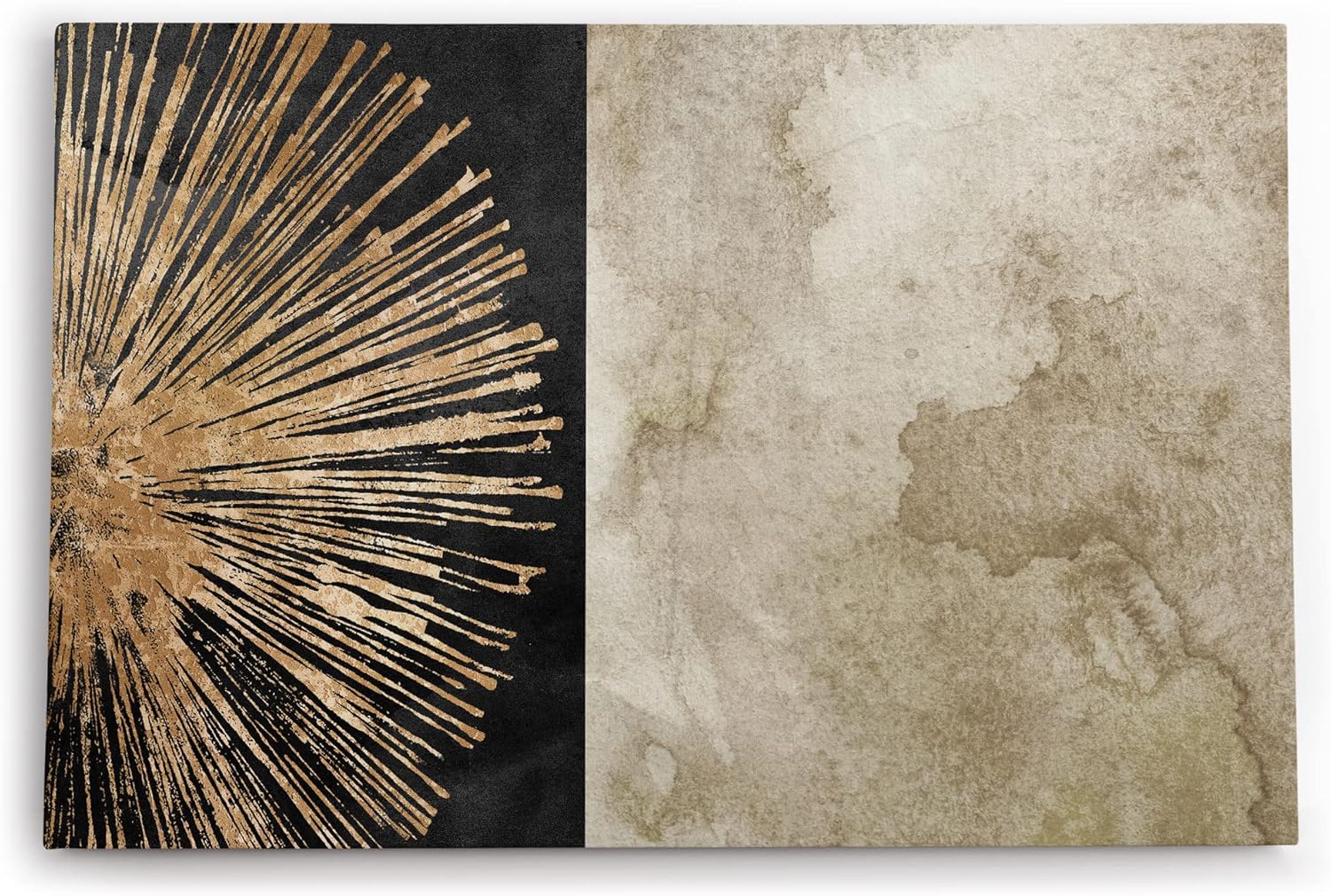 Wandbild 120x80cm Abstrakte Kunst Braun Struktur Modern Dekorativ