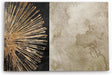 Wandbild 120x80cm Abstrakte Kunst Braun Struktur Modern Dekorativ