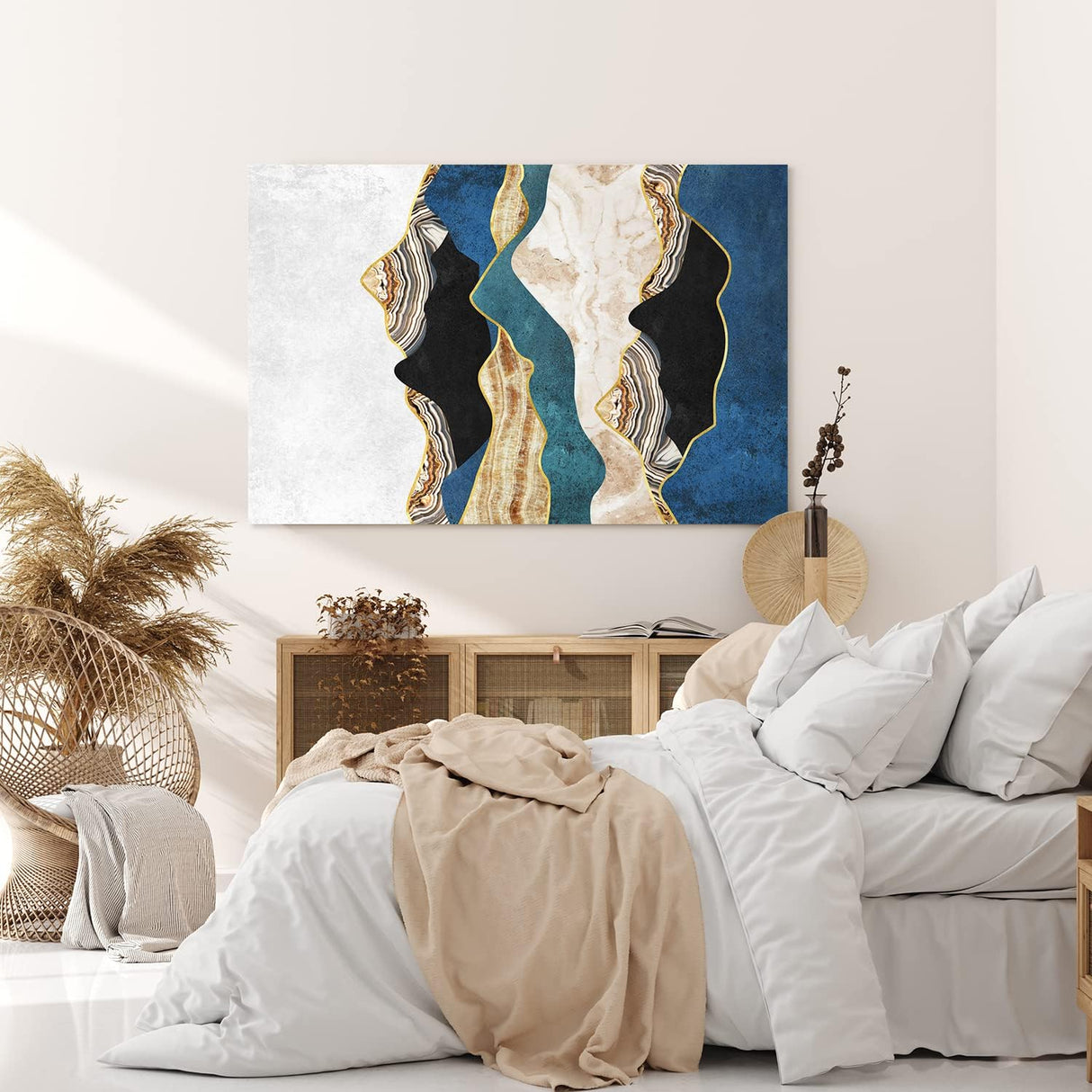 Wandbild 120x80cm Abstrakte Kunst Dekorativ Modern Muster