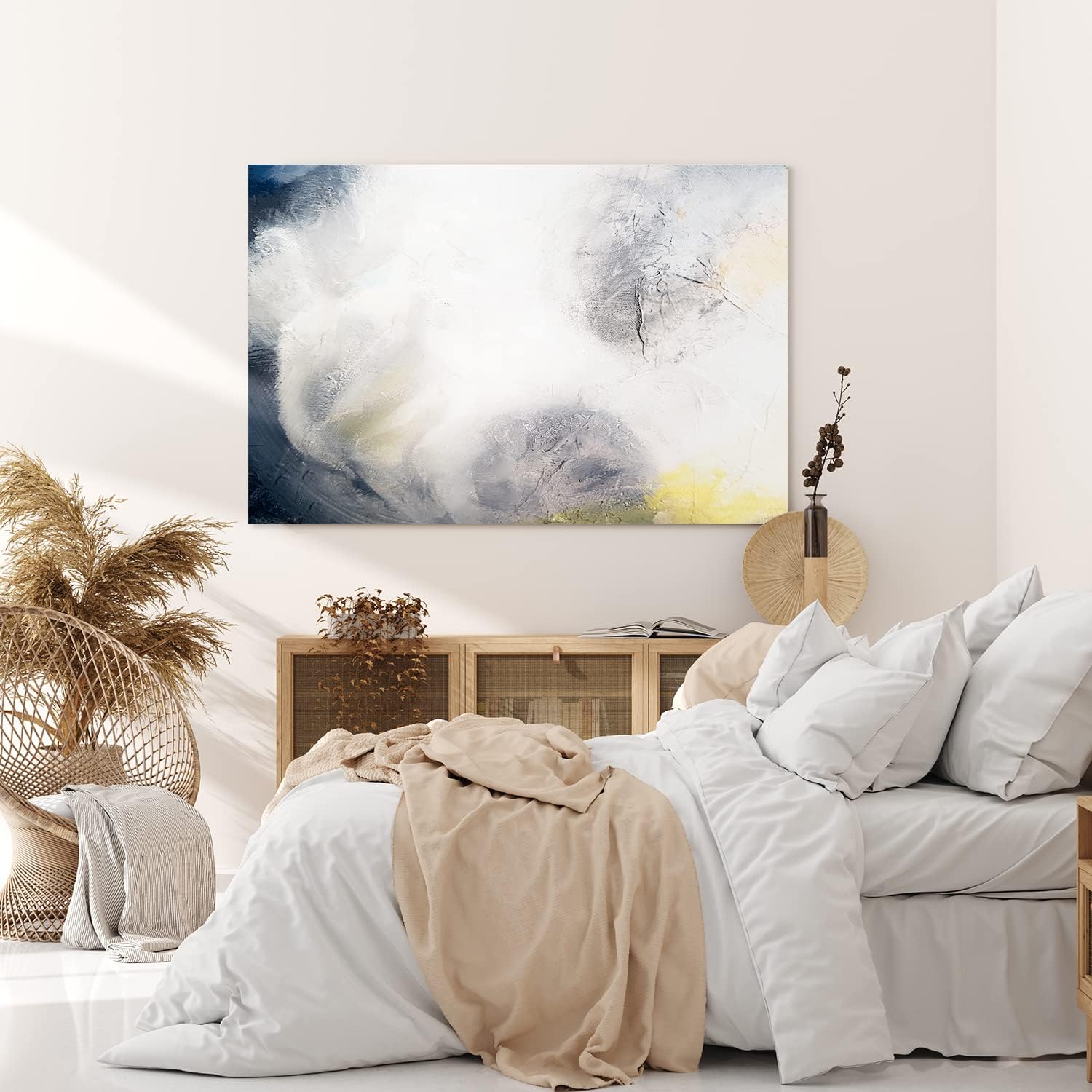 Wandbild 120x80cm Abstrakte Kunst Farben Struktur Textur Modern