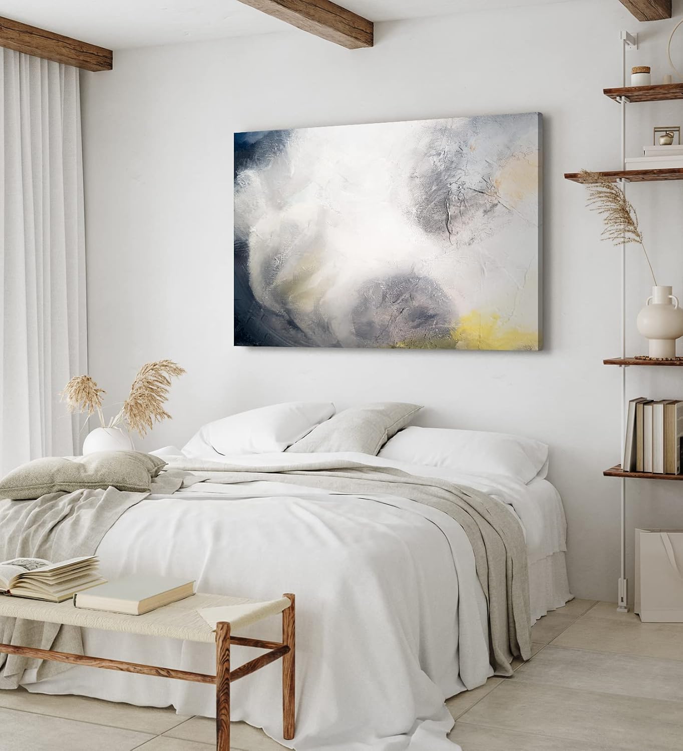 Wandbild 120x80cm Abstrakte Kunst Farben Struktur Textur Modern