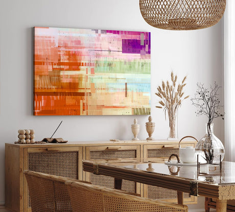 Wandbild 120x80cm Abstrakte Kunst Geometrisch Dekorativ Modern