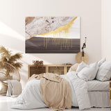 Wandbild 120x80cm Abstrakte Kunst Minimal Dekorativ Schwarz Modern