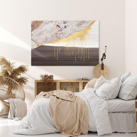 Wandbild 120x80cm Abstrakte Kunst Minimal Dekorativ Schwarz Modern