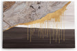 Wandbild 120x80cm Abstrakte Kunst Minimal Dekorativ Schwarz Modern