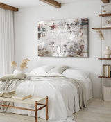 Wandbild 120x80cm Abstrakte Kunst Rost Metall Kratzer Modern