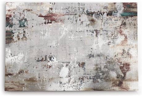 Wandbild 120x80cm Abstrakte Kunst Rost Metall Kratzer Modern