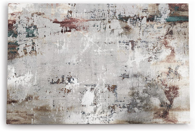 Wandbild 120x80cm Abstrakte Kunst Rost Metall Kratzer Modern