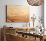 Wandbild 120x80cm Abstrakte Kunst Spachtelstruktur Beige Modern