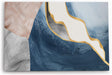 Paul Sinus Wandbild 120x80cm Abstrakte Muster Blau Beige Kunstvoll Modern