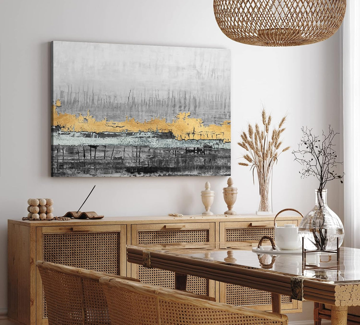 Paul Sinus Wandbild 120x80cm Abstrakte Struktur Risse Kratzer alte Farben Modern