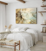 Paul Sinus Wandbild 120x80cm Abstraktes Bild Beige Explosion Dekorativ Modern