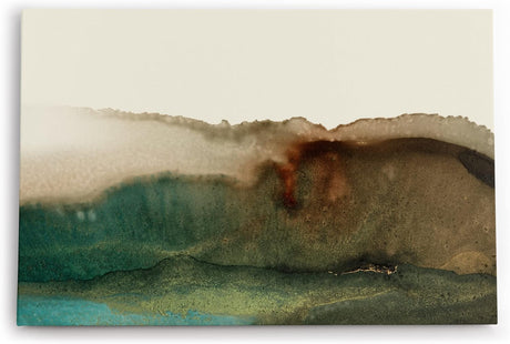 Paul Sinus Wandbild 120x80cm Abstraktes Bild Brauntöne Wasserfarben Kunstvoll