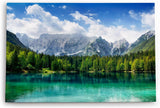 Paul Sinus Wandbild 120x80cm Alpensee See Bergsee Berge Wald Natur