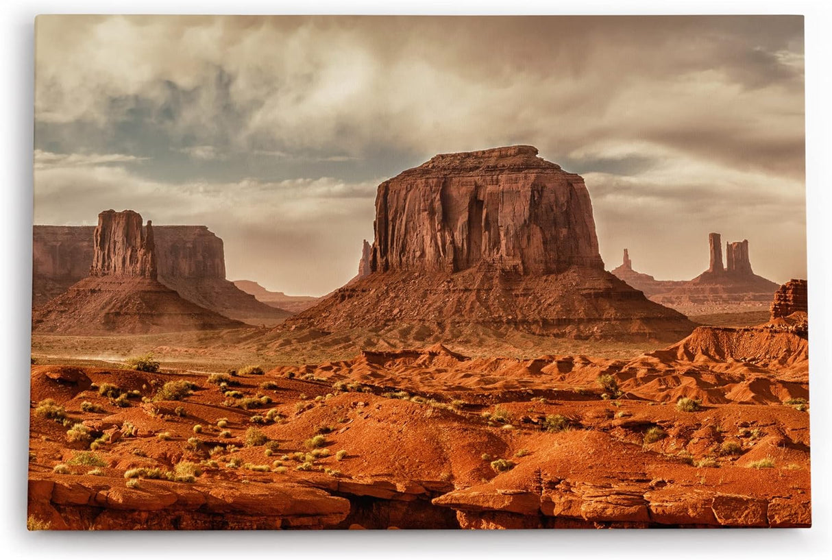 Paul Sinus Wandbild 120x80cm Arizona USA Felsen Berge Rot Steinformationen