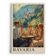 Paul Sinus Leinwandbild 40x60cm Leinwandbild Bavaria Alpenromantik gesellige Eleganz Schloss Neuschwanstein bayerische Kultur Sommeridylle