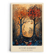 Paul Sinus Leinwandbild 40x60cm Leinwandbild Herbst Bäume Natur Kunst harmonische Farben magische Atmosphäre goldene Herbstpracht stilvolle Dekoration