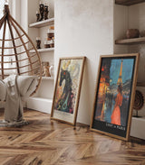 Paul Sinus Leinwandbild 40x60cm Leinwandbild Lost in Paris romantische Kunst urbane Eleganz nächtliche Atmosphäre Eiffelturm stilvolle Ästhetik