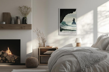 Paul Sinus Leinwandbild 40x60cm Leinwandbild Reynisdrangar Island Naturgewalt beeindruckende Wellen mystische Landschaft rauer Charme Nordatlantik