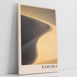 Paul Sinus Leinwandbild 60x90cm Leinwandbild Sahara Wüste Sanddüne Natur Minimalismus Landschaft Licht und Schatten Fotografie Eleganz Stille Reise