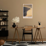 Paul Sinus Leinwandbild 60x90cm Leinwandbild Sahara Wüste Sanddüne Natur Minimalismus Landschaft Licht und Schatten Fotografie Eleganz Stille Reise