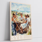 Paul Sinus Leinwandbild 80x120cm Leinwandbild Sylt sommerliche Leichtigkeit stilvolle Eleganz Nordsee Küstenflair maritime Atmosphäre