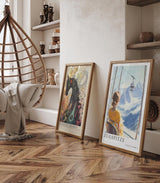 Paul Sinus Leinwandbild 60x90cm Leinwandbild Zugspitze Alpen Berglandschaft Seilbahn Panorama Gipfelblick Winterlandschaft Schnee Hochgebirge Natur