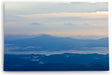 Paul Sinus Wandbild 120x80cm Berge Bergkette Blau Himmel Nebel Sonnenaufgang