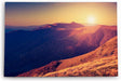 Paul Sinus Wandbild 120x80cm Berge Gebirge Sonnenuntergang Berglandschaft Natur