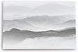 Paul Sinus Wandbild 120x80cm Berglandschaft Berge Gebirge Wolken Nebel Grau