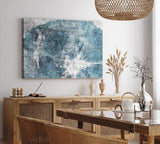 Paul Sinus Wandbild 120x80cm Blaues Bild Abstrakt Struktur Modern Kunstvoll