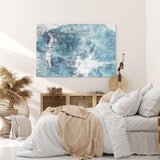 Paul Sinus Wandbild 120x80cm Blaues Bild Abstrakt Struktur Modern Kunstvoll