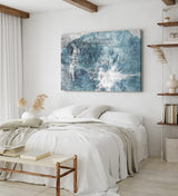 Paul Sinus Wandbild 120x80cm Blaues Bild Abstrakt Struktur Modern Kunstvoll