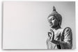 Paul Sinus Wandbild 120x80cm Buddha Buddhismus Schwarz Weiß Meditation