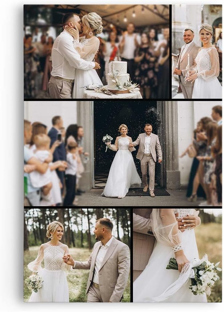 Paul Sinus Wandbild Collage - SOFORT ONLINE Upload - exklusives Bild Personalisieren Sie Ihre Fotos auf Leinwand - in verschiedenen Größen erhältlich