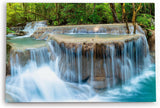 Paul Sinus Wandbild 120x80cm Erawan Falls Thailand Wasserfälle im Dschungel Natur