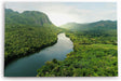 Paul Sinus Wandbild 120x80cm Fluss Thailand Landschaft Dschungel Tropisch Berge Grün