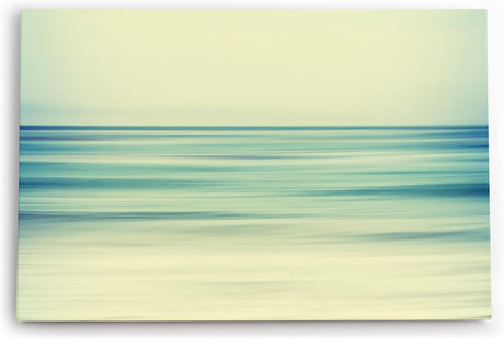 Wandbild 120x80cm Horizont Meer Abstrakt Pastelltöne Kunstvoll Dekorativ