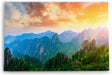Paul Sinus Wandbild 120x80cm Huangshan Gebirge China Berge Landschaft Sonnenuntergang