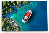 Paul Sinus Wandbild 120x80cm Kleines Boot Karibik Meer Türkis Süden Sommer
