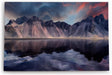 Paul Sinus Wandbild 120x80cm Klifatindur Island Berg schwarzer Strand isländische Landschaft