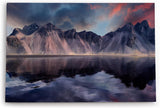 Paul Sinus Wandbild 120x80cm Klifatindur Island Berg schwarzer Strand isländische Landschaft