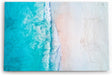Paul Sinus Wandbild 120x80cm Luftaufnahme Strand Blau Meer Wellen Vogelperspektive